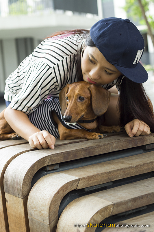 Themed owner & pet dog photoshoot session with Maisie Chew & Luckie Chan at Pinnacle Duxton Themed owner & pet dog photoshoot session with Maisie Chew & Luckie Chan at Pinnacle Duxton