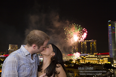 Indoor High-End Night Balcony Couple Photoshoot - Couple: Michael & Valerie @ Riverwalk Apartments