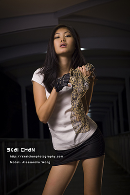 Outdoor Night Fashion Photoshoot - Alessandra Wong @ Pinnacle@Duxton