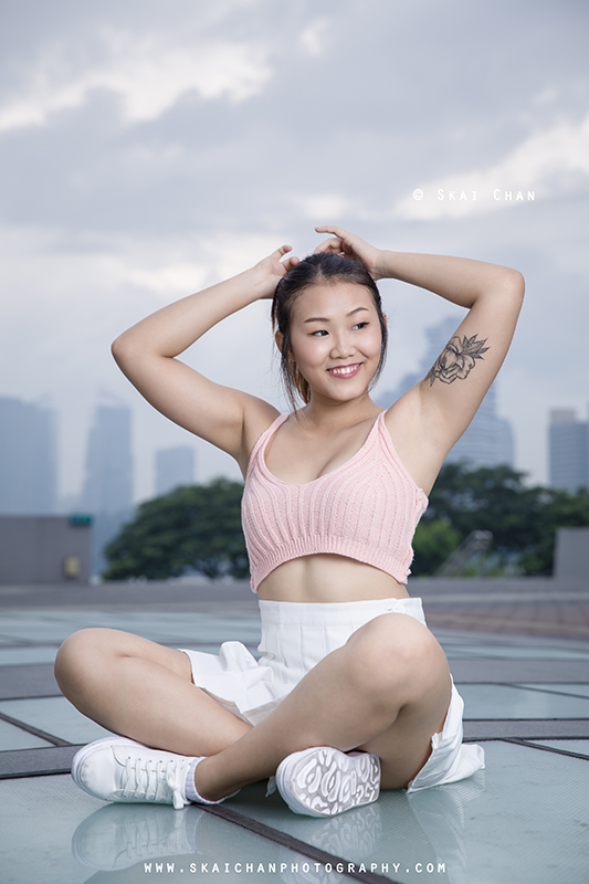 Female's fashion photoshoot session with Jasmine Tan at Kallang Wave Mall & Singapore Sports Hub Female's fashion photoshoot session with Jasmine Tan at Kallang Wave Mall & Singapore Sports Hub