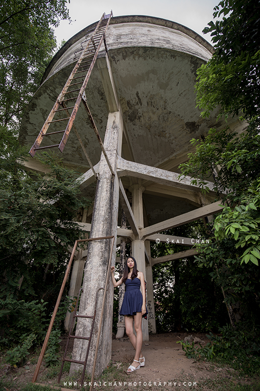 Fashion portrait photoshoot session with Wanping at Portsdown Road water tank Fashion portrait photoshoot session with Wanping at Portsdown Road water tank