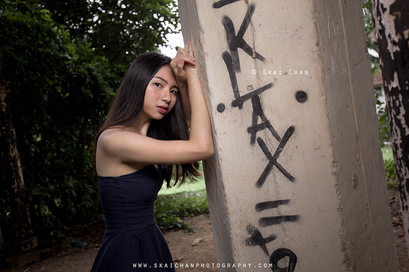 Fashion portrait photoshoot session with Wanping at Portsdown Road water tank Fashion portrait photoshoot session with Wanping at Portsdown Road water tank