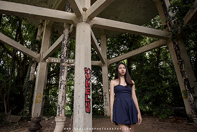 Outdoor High-End Edgy Fashion Photoshoot - Wanping @ Water tank, Portsdown Road