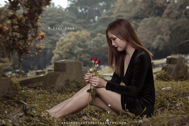Halloween dark themed gothic Photoshoot with Ivy Tan at Bukit Brown cemetery Halloween dark themed gothic Photoshoot with Ivy Tan at Bukit Brown cemetery