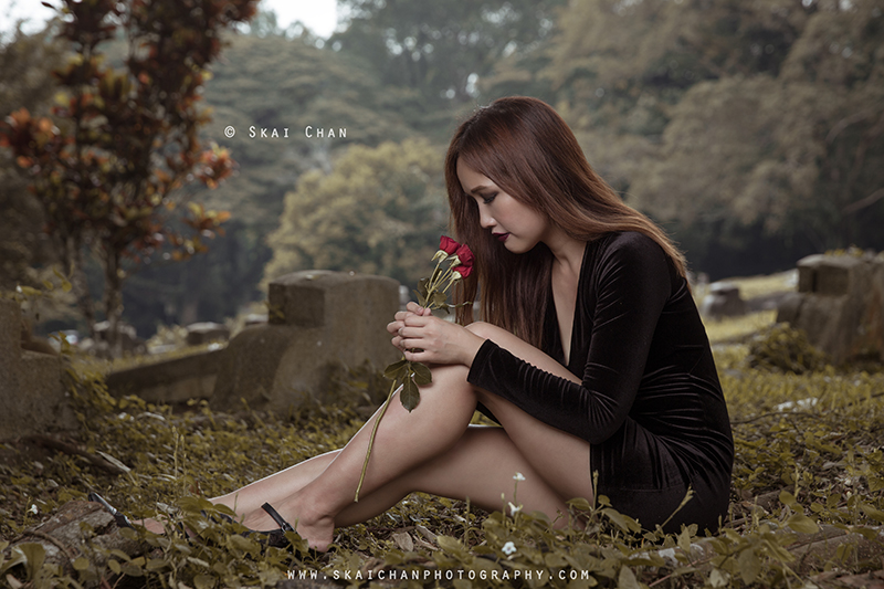 Halloween dark themed gothic Photoshoot with Ivy Tan at Bukit Brown cemetery Halloween dark themed gothic Photoshoot with Ivy Tan at Bukit Brown cemetery