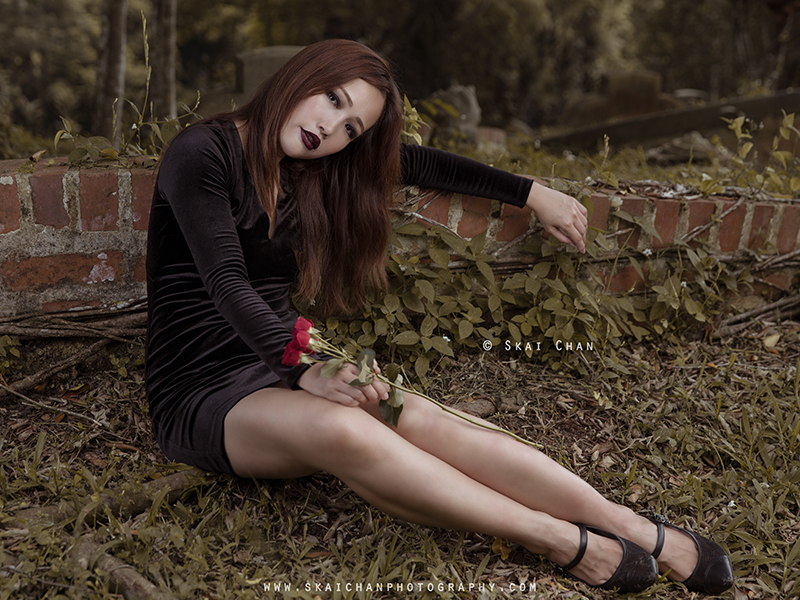 Halloween dark themed gothic Photoshoot with Ivy Tan at Bukit Brown cemetery Halloween dark themed gothic Photoshoot with Ivy Tan at Bukit Brown cemetery
