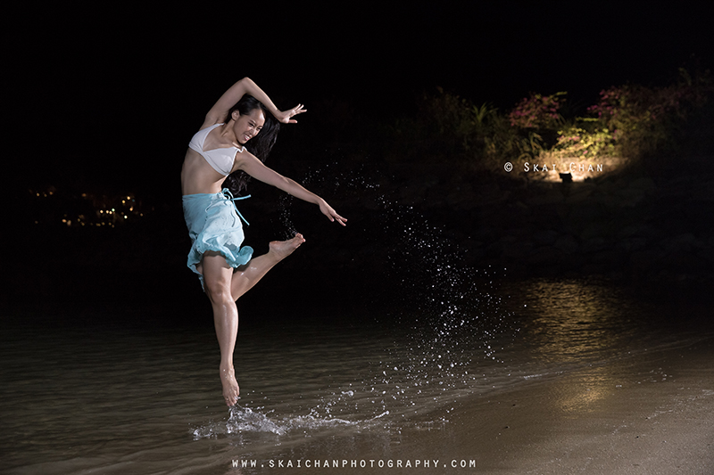 Water themed night dance bikini photoshoot session with Jasmine Lim at Palawan Beach (Sentosa) Water themed night dance bikini photoshoot session with Jasmine Lim at Palawan Beach (Sentosa)