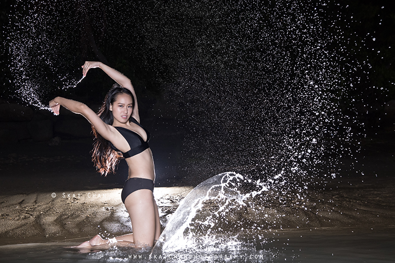 Water themed night dance bikini photoshoot session with Jasmine Lim at Palawan Beach (Sentosa) Water themed night dance bikini photoshoot session with Jasmine Lim at Palawan Beach (Sentosa)