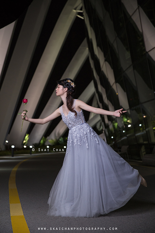 Night bridal photoshoot session with Robyn Skye at Gardens by the Bay Night bridal photoshoot session with Robyn Skye at Gardens by the Bay