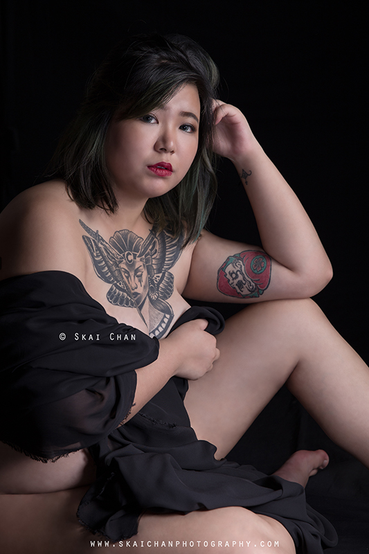 Tattoo art implied nude portrait photoshoot session with Isabelle Raphaela Leong at Tanjong Pagar (photography studio) Tattoo art implied nude portrait photoshoot session with Isabelle Raphaela Leong at Tanjong Pagar (photography studio)