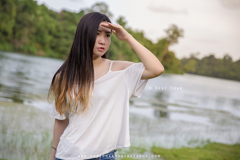 Hiking portrait photoshoot session with Angela Arlene Quek at Golf Link, Macritchie Reservoir Hiking portrait photoshoot session with Angela Arlene Quek at Golf Link, Macritchie Reservoir