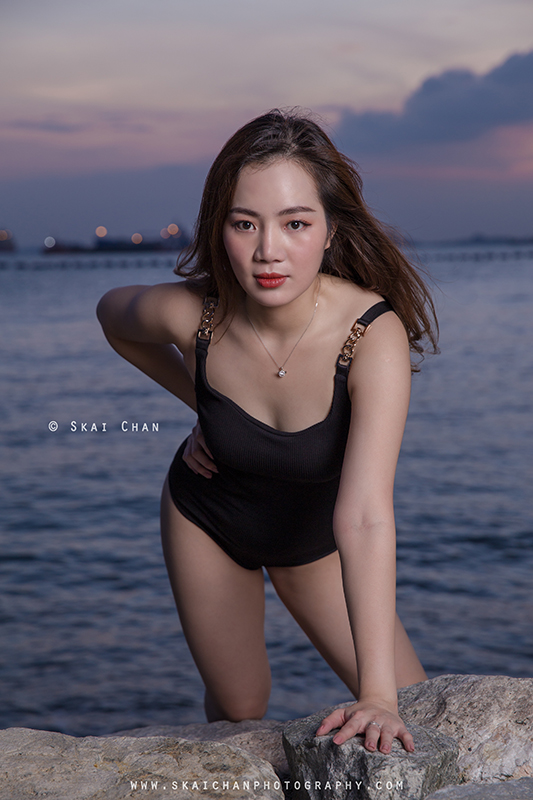 Sunset one piece swimsuit (swimwear) photoshoot session with Rosy Mai Xuan at Palawan Beach (Sentosa) Sunset one piece swimsuit (swimwear) photoshoot session with Rosy Mai Xuan at Palawan Beach (Sentosa)