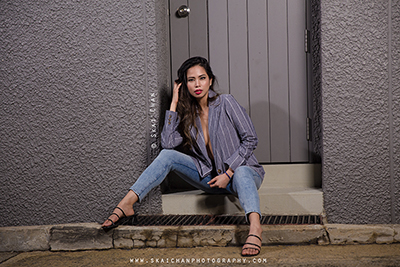 Outdoor Night Glamour Photoshoot - Karen Ivy Diaz @ Tanjong Pagar