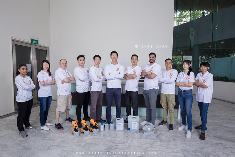 Corporate group photoshoot session with Disinfect at NTU Alumni Club Corporate group photoshoot session with Disinfect at NTU Alumni Club