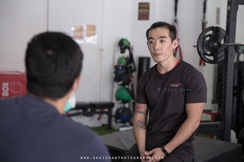 Commercial interview photoshoot session with Gold's Gym Singapore at various gym outlets Commercial interview photoshoot session with Gold's Gym Singapore at various gym outlets