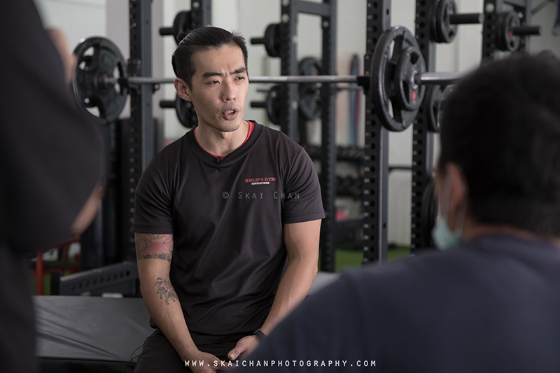 Commercial interview photoshoot session with Gold's Gym Singapore at various gym outlets Commercial interview photoshoot session with Gold's Gym Singapore at various gym outlets