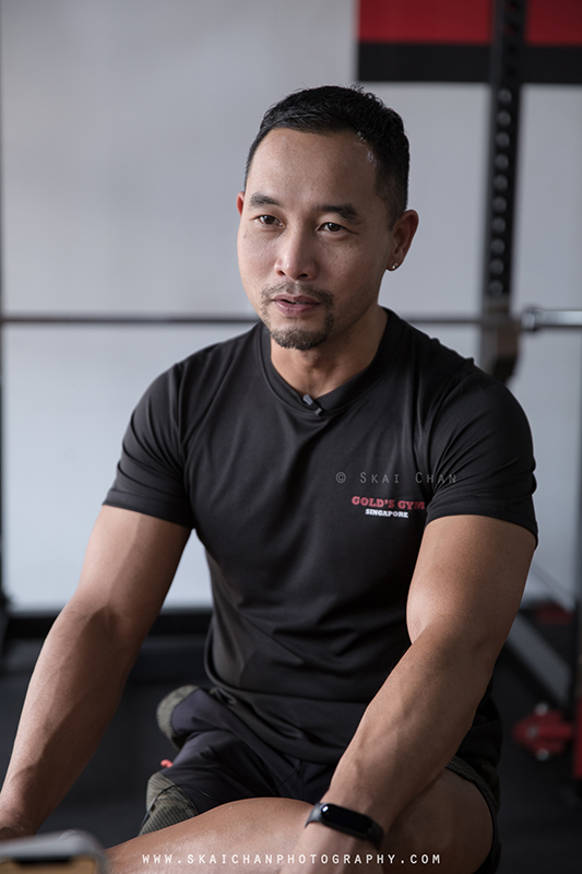Commercial interview photoshoot session with Gold's Gym Singapore at various gym outlets Commercial interview photoshoot session with Gold's Gym Singapore at various gym outlets