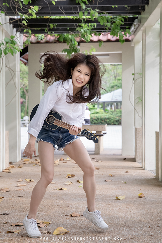 Ukulele themed portrait photoshoot session with Mel at Tiong Bahru Park Ukulele themed portrait photoshoot session with Mel at Tiong Bahru Park