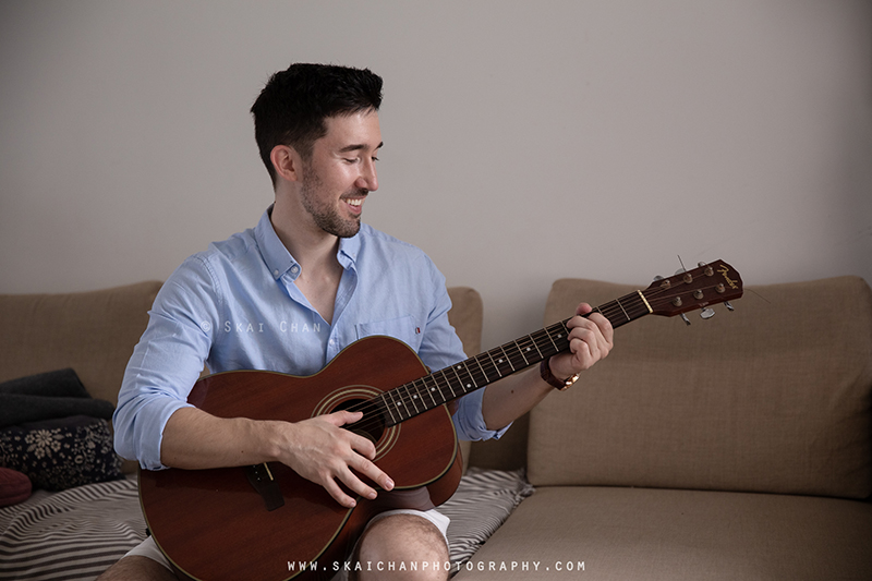 Music - Guitar photoshoot session with Lukas Berger at home Music - Guitar photoshoot session with Lukas Berger at home