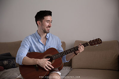 Indoor Guitar Photoshoot - Lukas Berger @ Home
