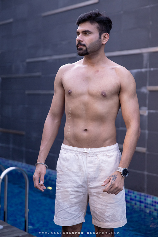 Men's lifestyle fitness portrait photoshoot session with Anmol @ swimming pool @ Edenz Loft Men's lifestyle fitness portrait photoshoot session with Anmol @ swimming pool @ Edenz Loft