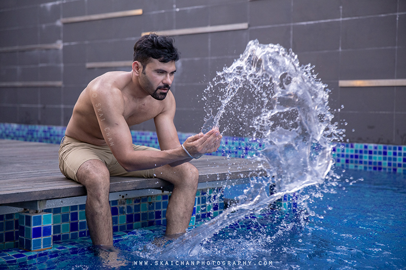 Water themed fitness portrait photoshoot session with Anmol @ swimming pool @ Edenz Loft Water themed fitness portrait photoshoot session with Anmol @ swimming pool @ Edenz Loft