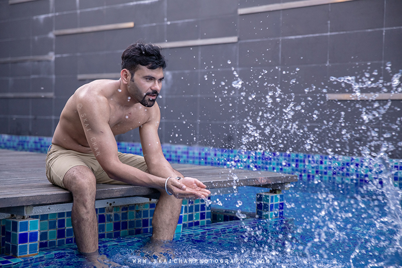 Water themed fitness portrait photoshoot session with Anmol @ swimming pool @ Edenz Loft Water themed fitness portrait photoshoot session with Anmol @ swimming pool @ Edenz Loft