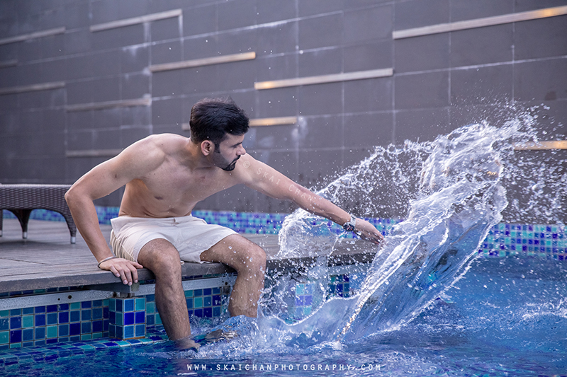 Water themed fitness portrait photoshoot session with Anmol @ swimming pool @ Edenz Loft Water themed fitness portrait photoshoot session with Anmol @ swimming pool @ Edenz Loft