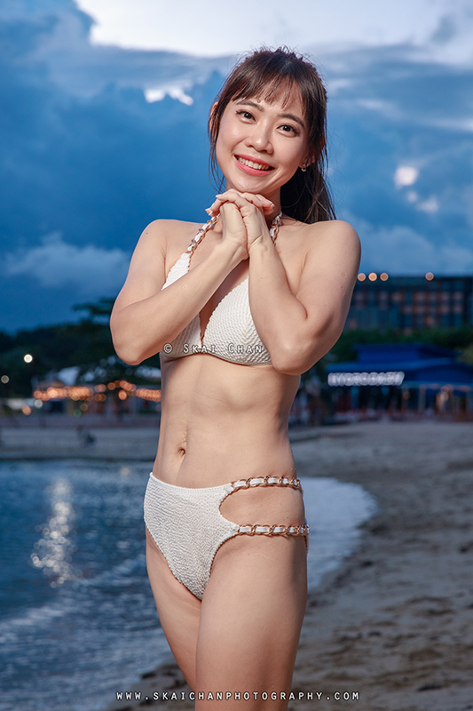 Sunset beach bikini fashion photoshoot session with Kai Ling at Palawan Beach (Sentosa) Sunset beach bikini fashion photoshoot session with Kai Ling at Palawan Beach (Sentosa)