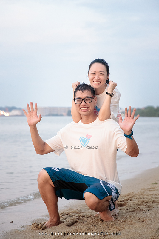 Beach couple photoshoot session with Raymond & Serena at Pasir Ris Park Beach couple photoshoot session with Raymond & Serena at Pasir Ris Park