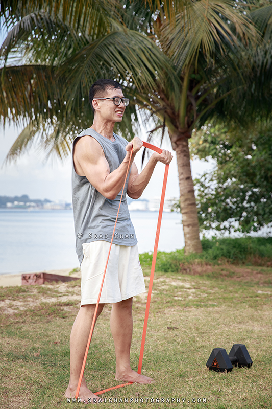 Fitness workout photoshoot session with Raymond Chan at Pasir Ris Beach Fitness workout photoshoot session with Raymond Chan at Pasir Ris Beach