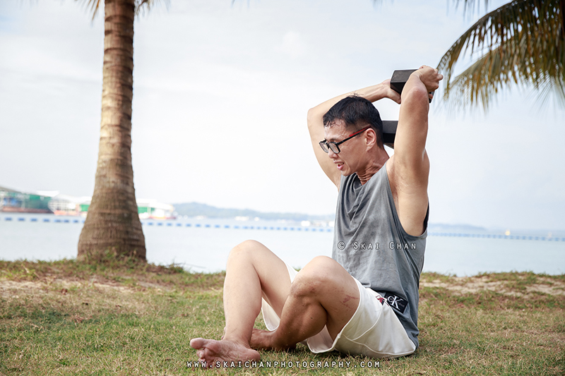 Fitness workout photoshoot session with Raymond Chan at Pasir Ris Beach Fitness workout photoshoot session with Raymond Chan at Pasir Ris Beach