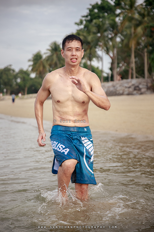 Fitness workout photoshoot session with Raymond Chan at Pasir Ris Beach Fitness workout photoshoot session with Raymond Chan at Pasir Ris Beach