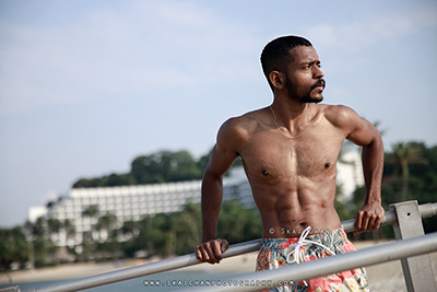 Outdoor Lifestyle Beach Fitness Photoshoot - Daniel Stephen @ Siloso Beach, Sentosa