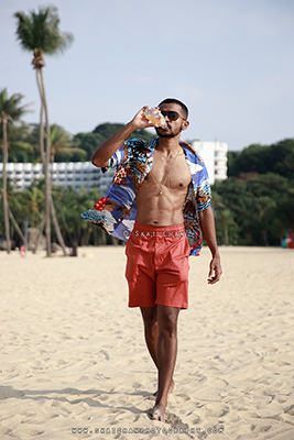 Outdoor Beach Lifestyle Photoshoot - Daniel Stephen @ Siloso Beach, Sentosa