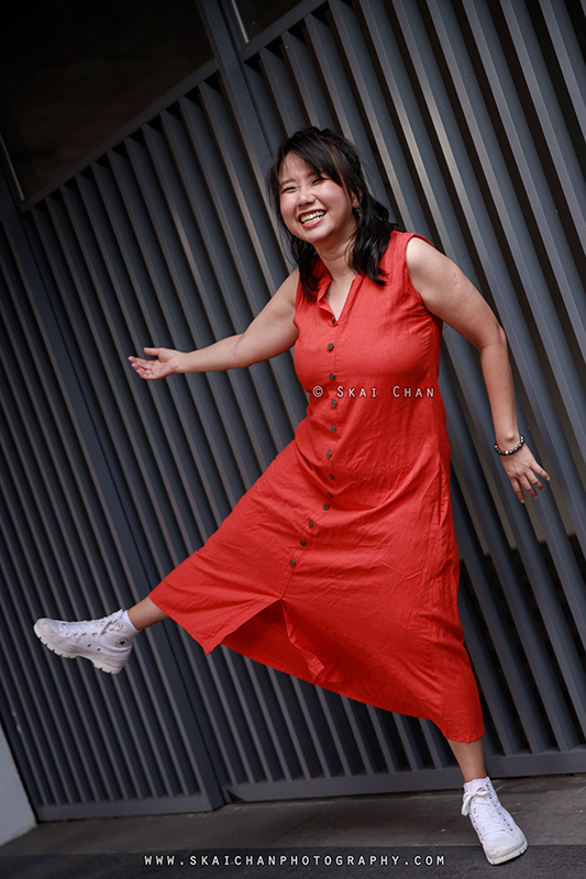Outdoor lifestyle photoshoot session with Pris Lim at Tanjong Pagar Community Centre CC