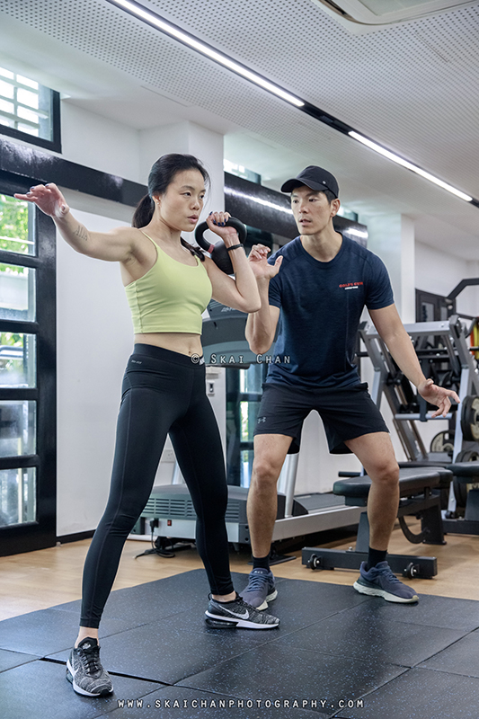 Editorial personal training photoshoot session with Gold's Gym Singapore at Rochester Park outlet Editorial personal training photoshoot session with Gold's Gym Singapore at Rochester Park outlet