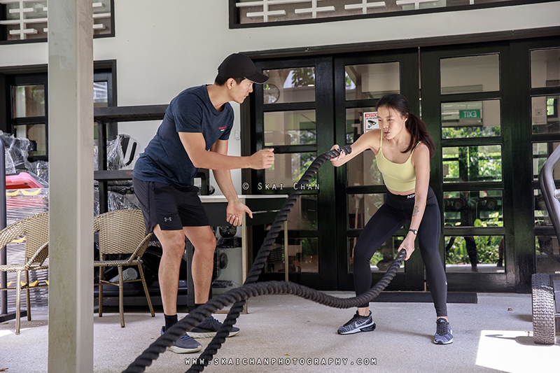 Editorial personal training photoshoot session with Gold's Gym Singapore at Rochester Park outlet Editorial personal training photoshoot session with Gold's Gym Singapore at Rochester Park outlet