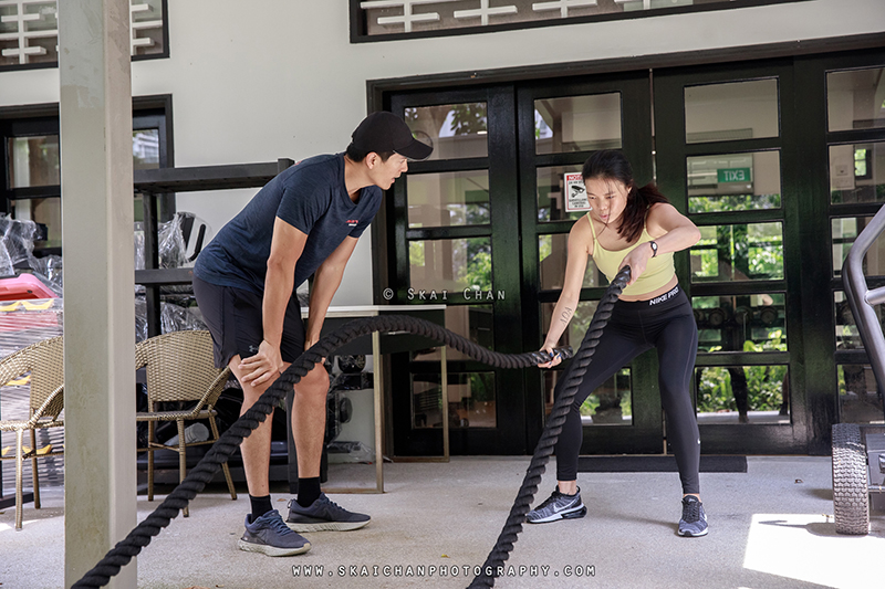 Editorial personal training photoshoot session with Gold's Gym Singapore at Rochester Park outlet Editorial personal training photoshoot session with Gold's Gym Singapore at Rochester Park outlet