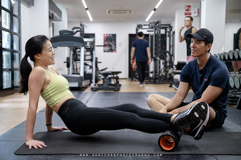 Editorial personal training photoshoot session with Gold's Gym Singapore at Rochester Park outlet Editorial personal training photoshoot session with Gold's Gym Singapore at Rochester Park outlet