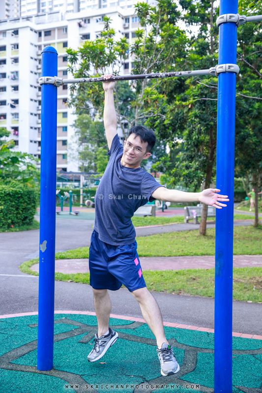 Fitness photoshoot session with Tai Jia Le @ Teban Gardens