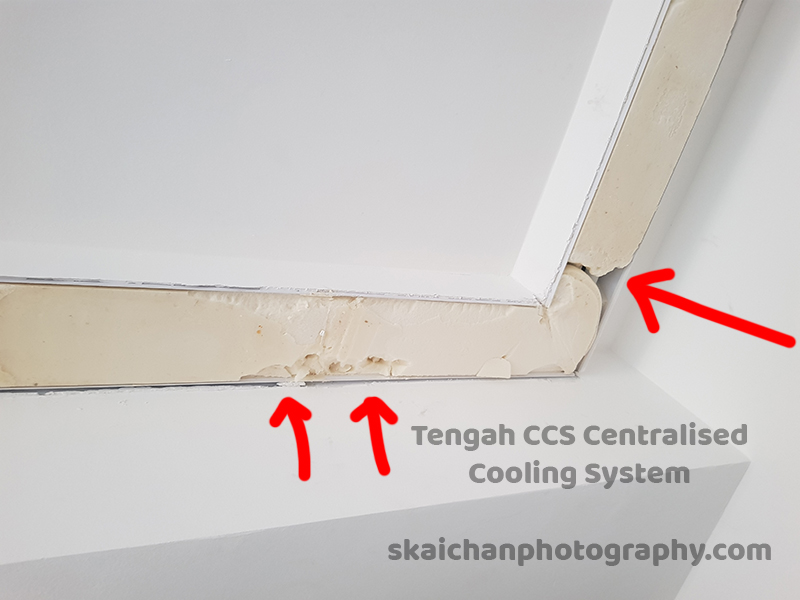 Tengah CCS air-con with PU foam injection failed Tengah CCS air-con with PU foam injection failed