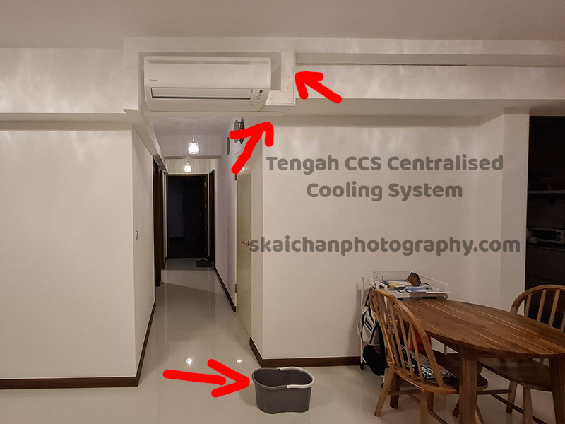 Tengah CCS condensation/ leaking - requires a bucket to store free water Tengah CCS condensation/ leaking - requires a bucket to store free water